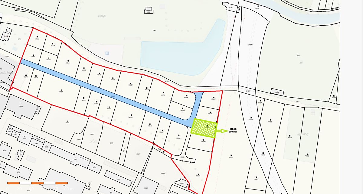 Prodej stavebního pozemku 880 m²