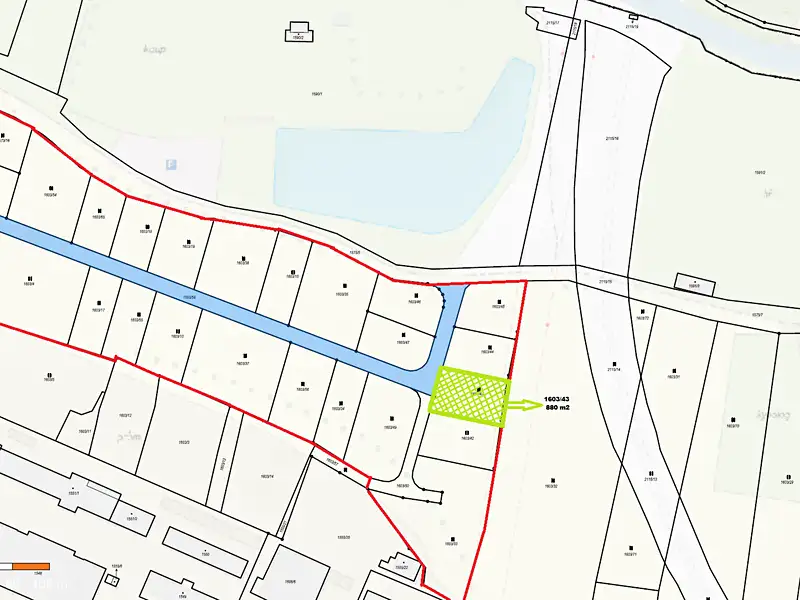 Prodej stavebního pozemku 880 m², Kaplice – náhled fotky 1