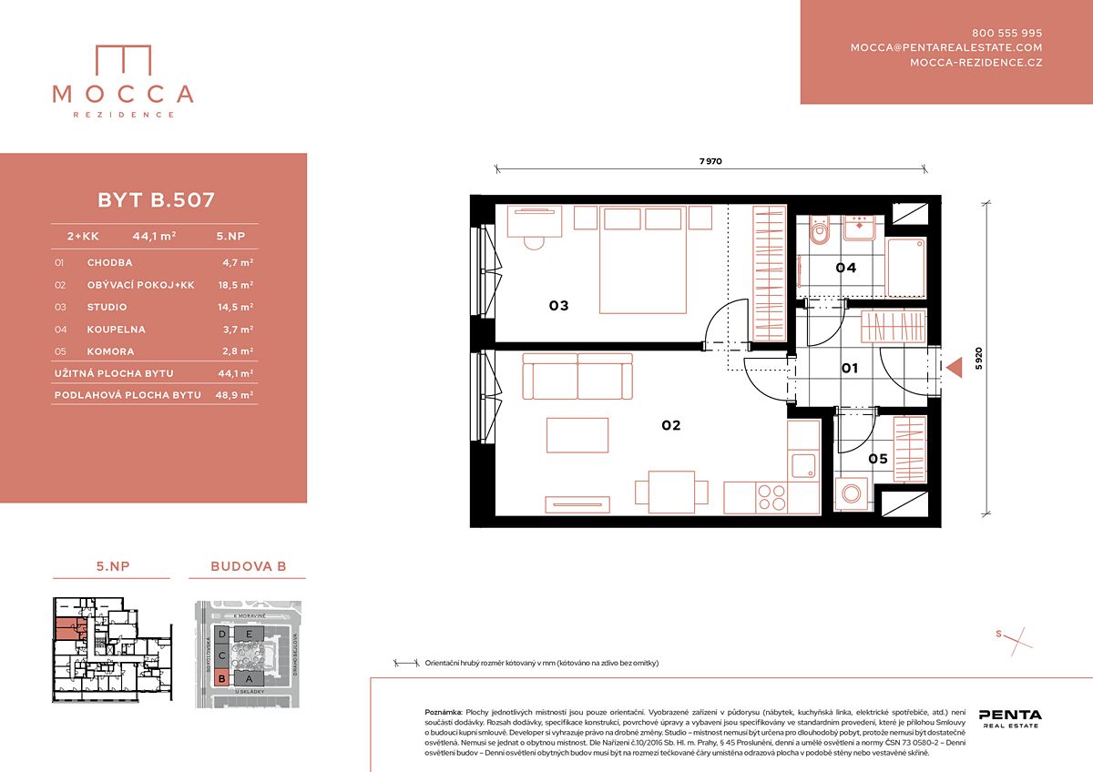 Prodej bytu 2+kk 44 m² – fotografie 2