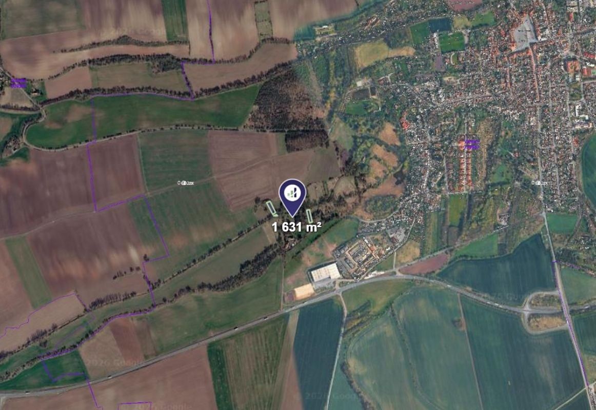 Prodej pole 1631 m² – fotografie 2