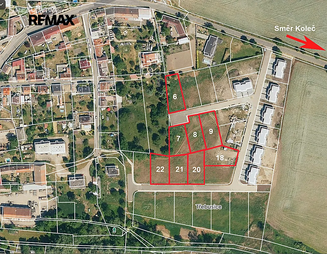 Prodej stavebního pozemku 804 m² – pohled 3