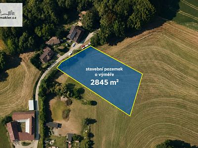 Prodej stavebního pozemku 2845 m²