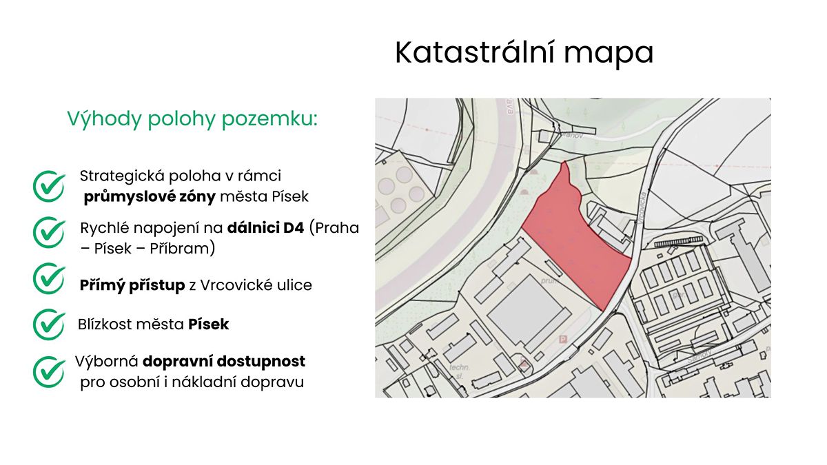 Prodej komerčního pozemku 12692 m²
