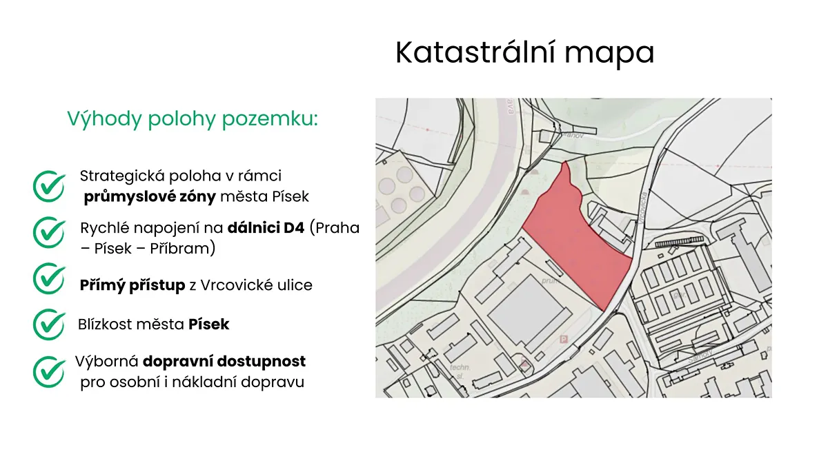 Prodej komerčního pozemku 12692 m², Písek