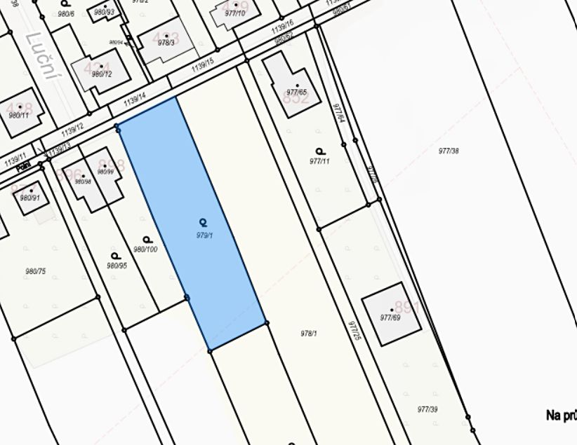 Prodej stavebního pozemku 1308 m² – fotografie 3