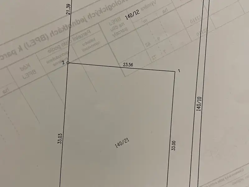 Prodej stavebního pozemku 962 m², Sezemice – náhled fotky 3