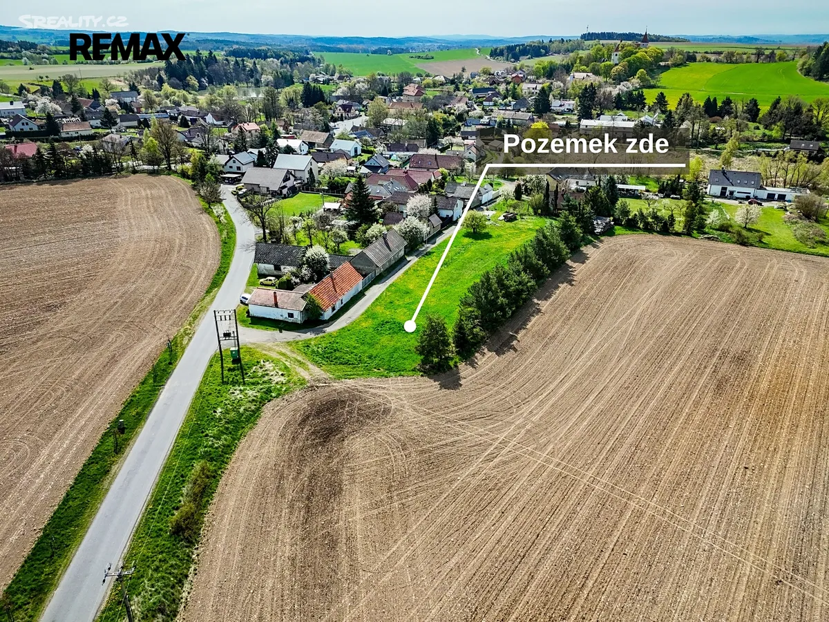 Prodej stavebního pozemku 1200 m², Třebsko