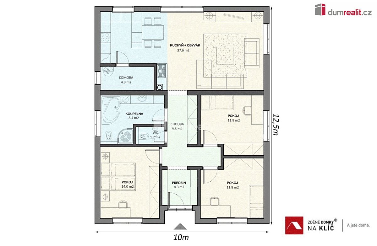 Prodej projektu na klíč 117 m², pozemek 850 m² – fotografie 5