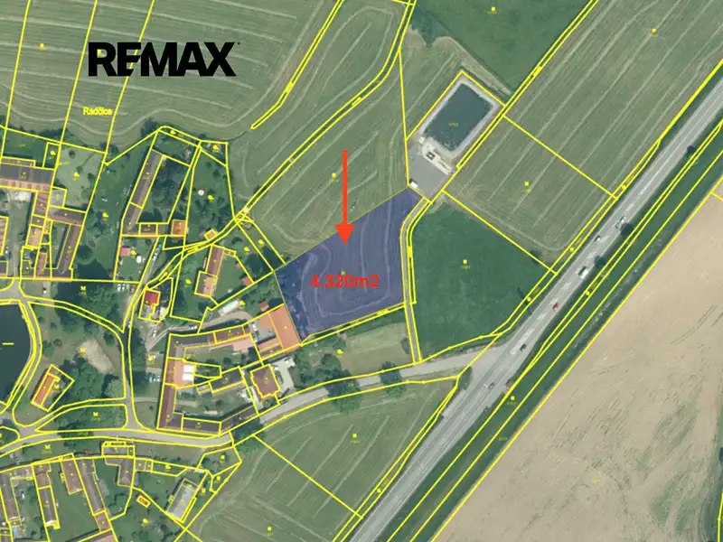 Prodej stavebního pozemku 4320 m², Vodňany – náhled fotky 3