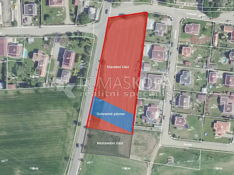 Prodej stavebního pozemku 6994 m², Vysoký Újezd – náhled fotky 2