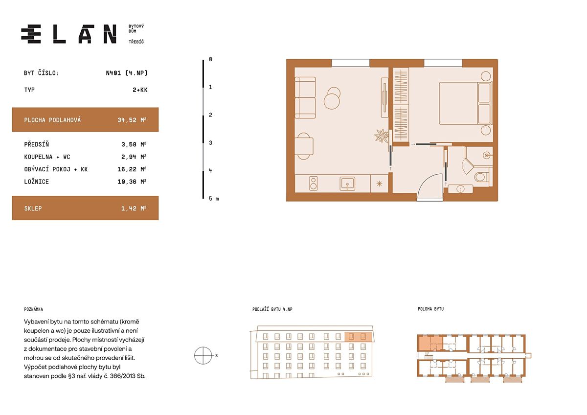 Prodej bytu 2+kk 33 m² – fotografie 3