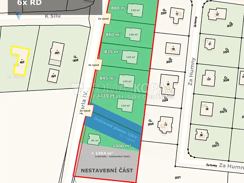 Prodej stavebního pozemku 6994 m², Vysoký Újezd – náhled fotky 1