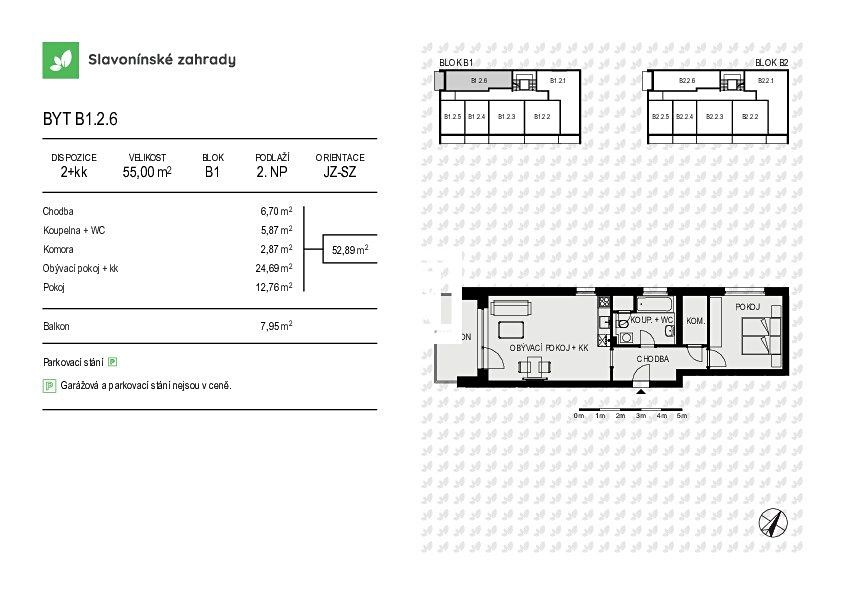 Prodej bytu 2+kk 55 m² – fotografie 4