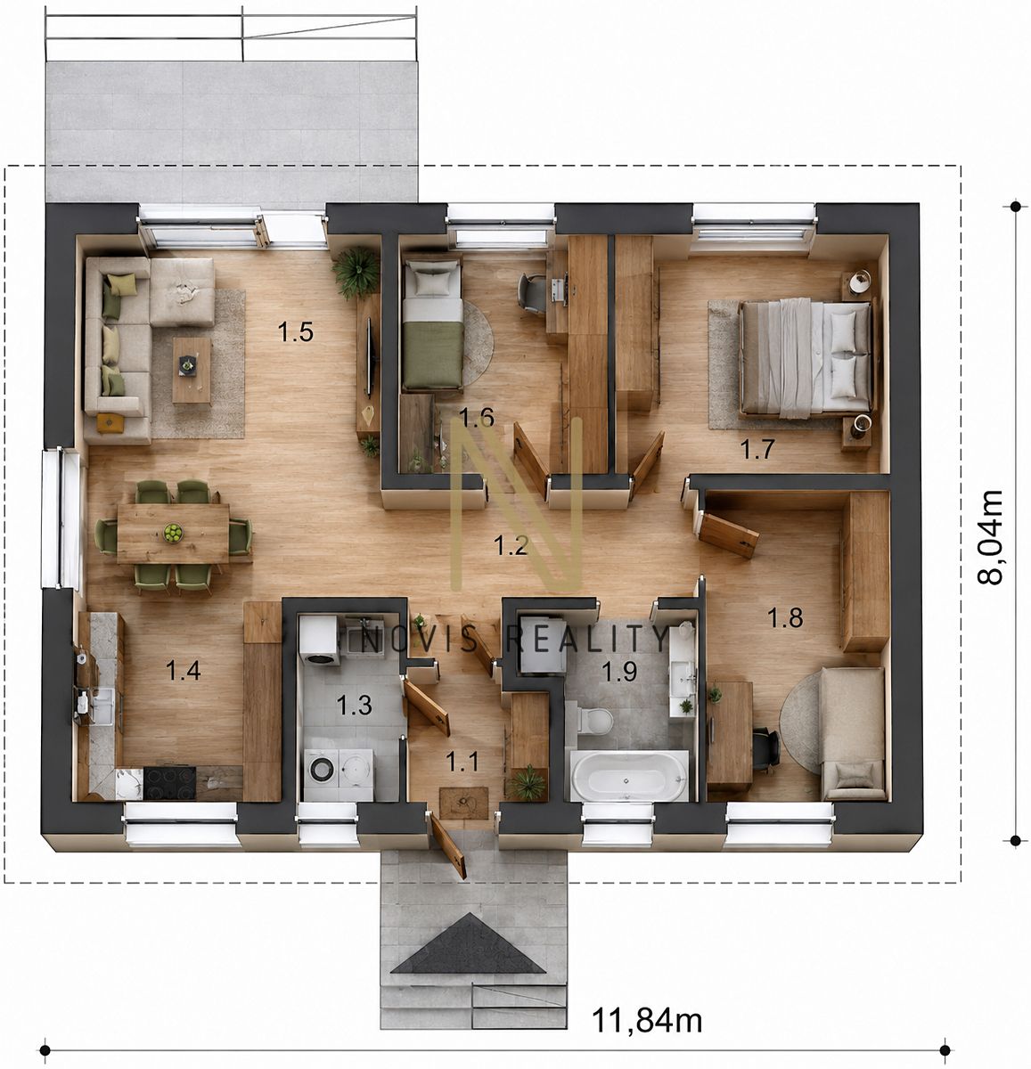 Prodej rodinného domu 73 m², pozemek 2050 m² – fotografie 4