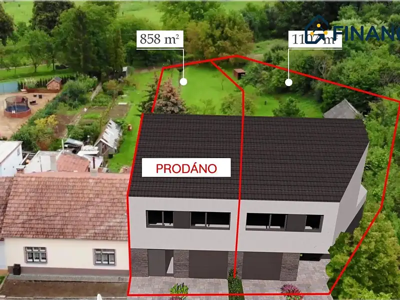 Prodej stavebního pozemku 1108 m², Hrušky – náhled fotky 3