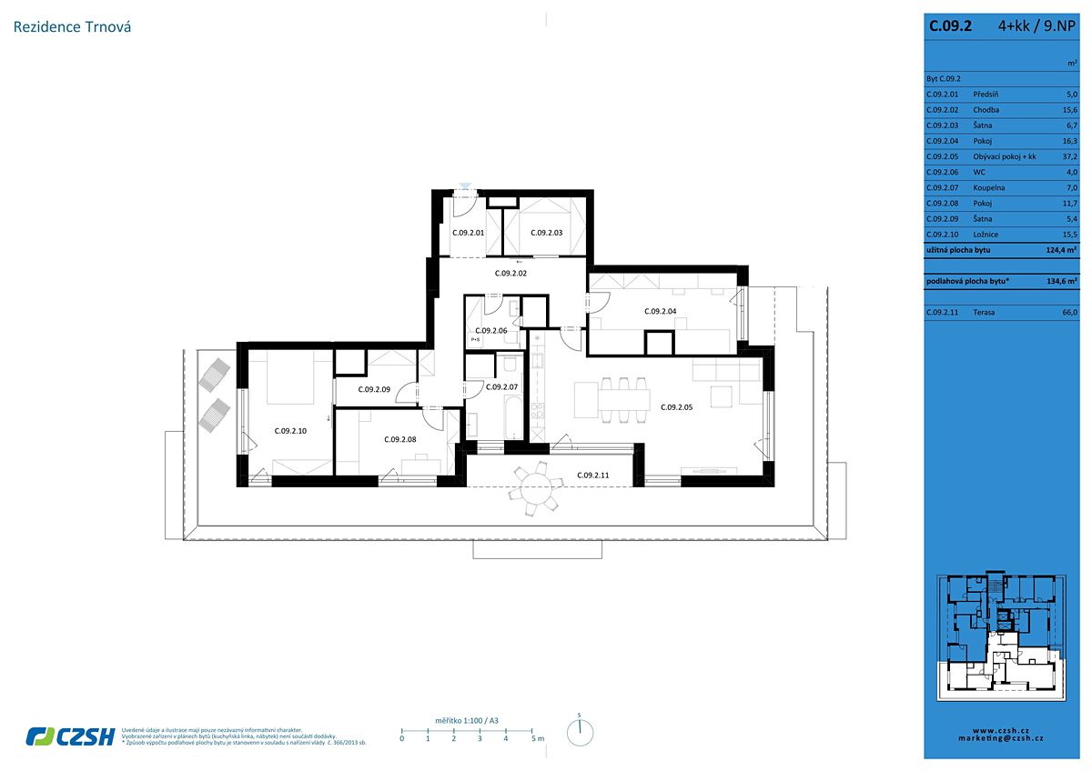 Prodej bytu 4+kk 125 m² – fotografie 3
