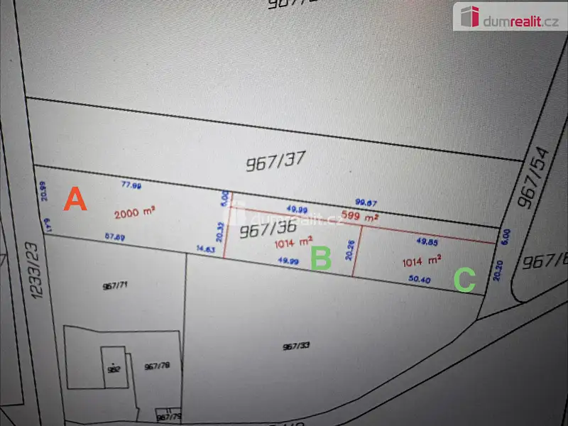 Prodej komerčního pozemku 2327 m², Vlachovo Březí – náhled fotky 3