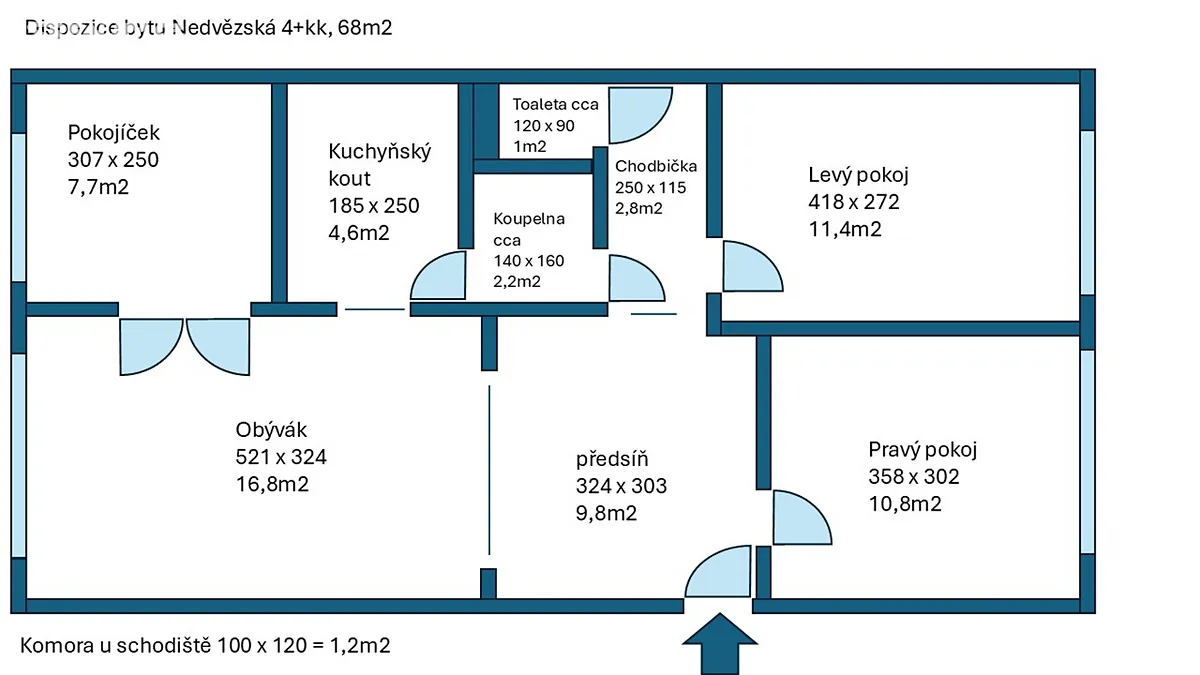 Prodej bytu 4+kk 68 m² - Widok 4
