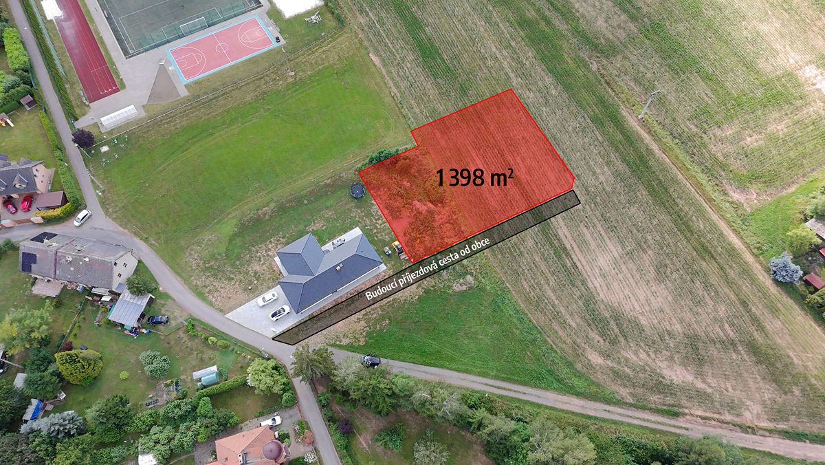 Prodej stavebního pozemku 1398 m²