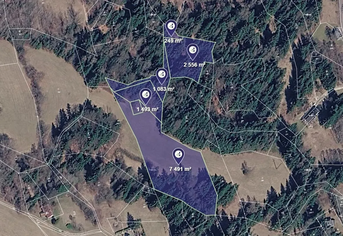 Prodej louky 12872 m²