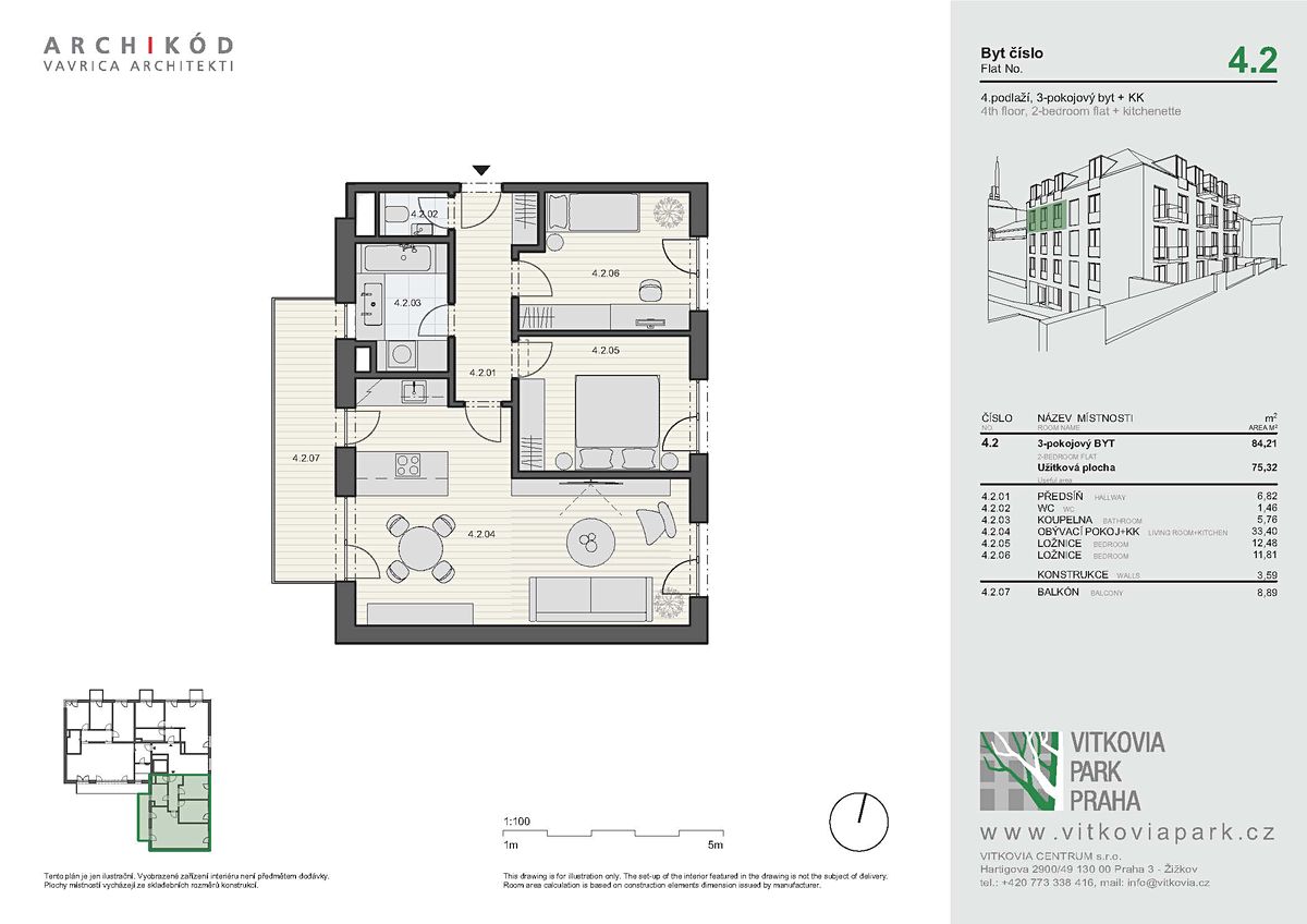 Prodej bytu 3+kk 75 m² – fotografie 5