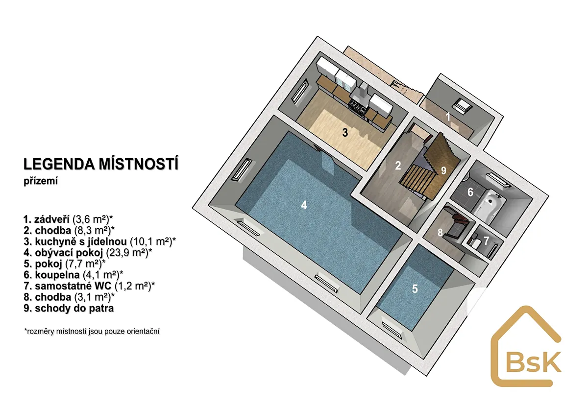 Prodej rodinného domu 165 m², pozemek 1175 m² – pohled 6