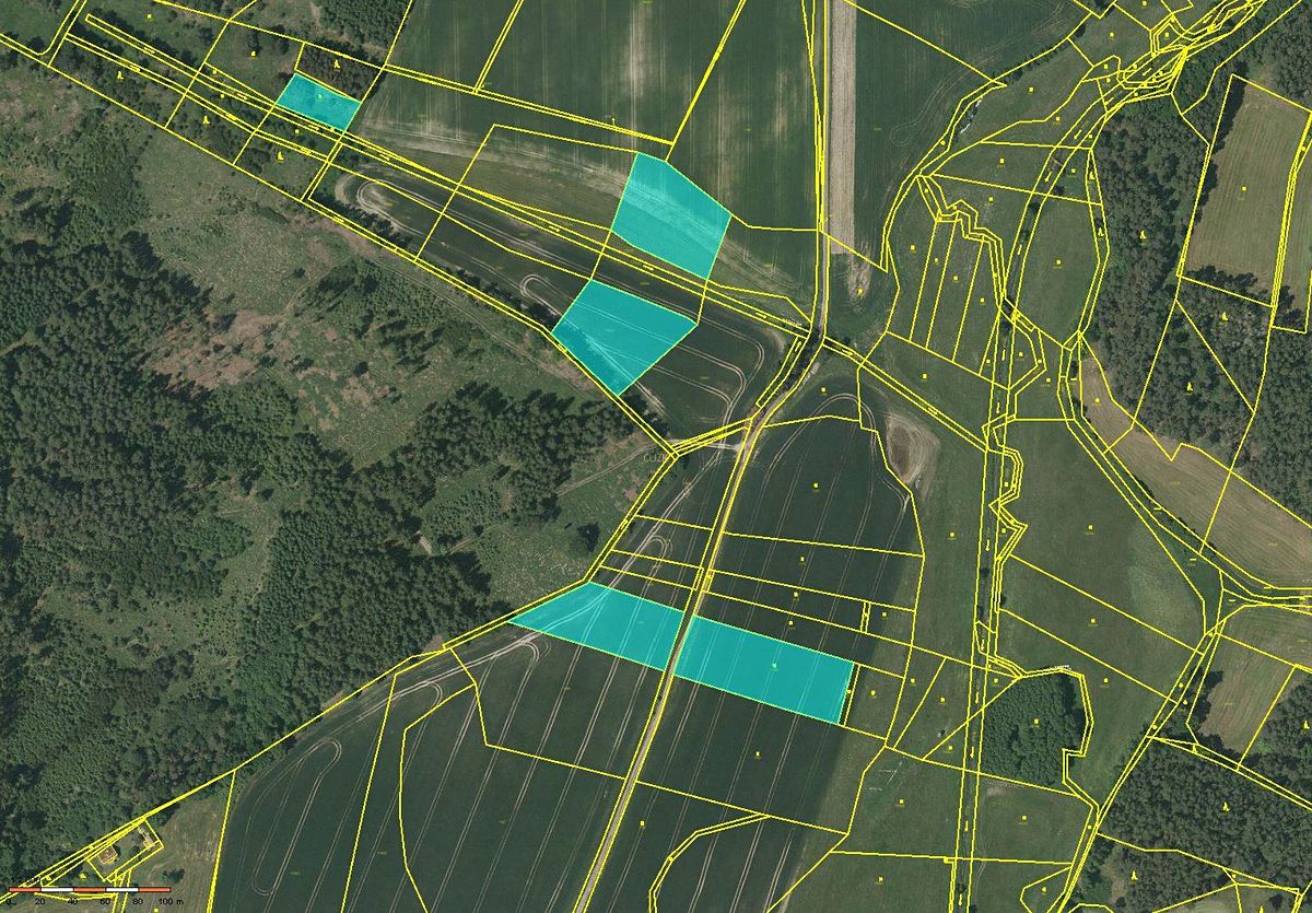 Prodej pole 54215 m², Střelské Hoštice – fotka 1 z 3
