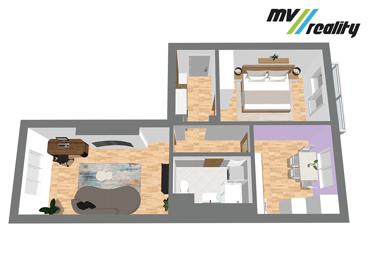 Prodej bytu 2+1 48 m² – fotografie 3