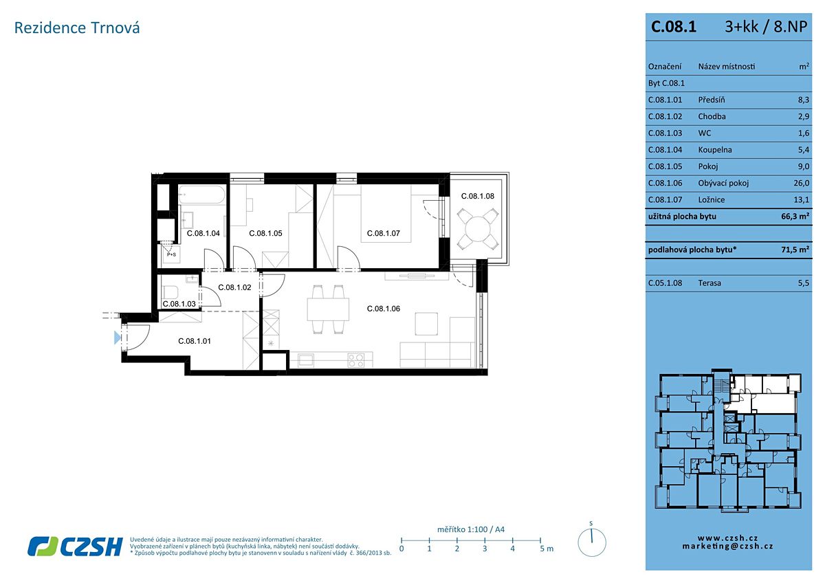 Prodej bytu 3+kk 71 m² – fotografie 2