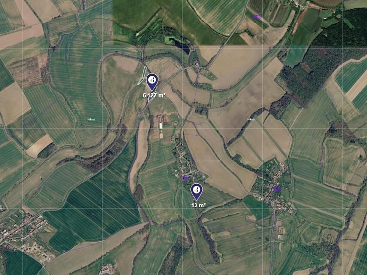 Prodej pozemku, 1 023 m² (2 z 3)