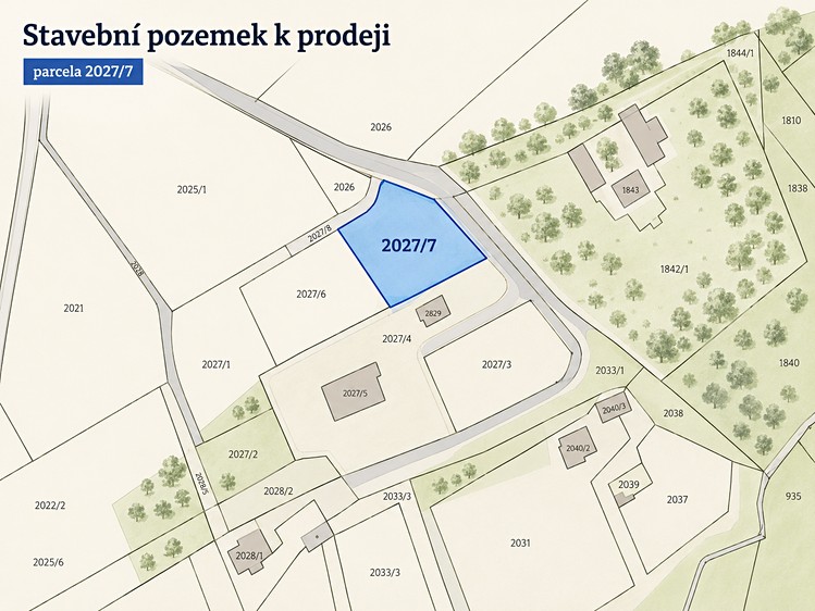 Prodej pozemku, 1 257 m² (1 z 7)