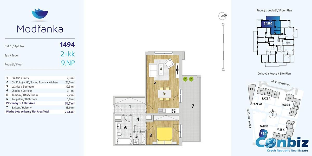 Prodej bytu 2+kk 56 m² – fotografie 2