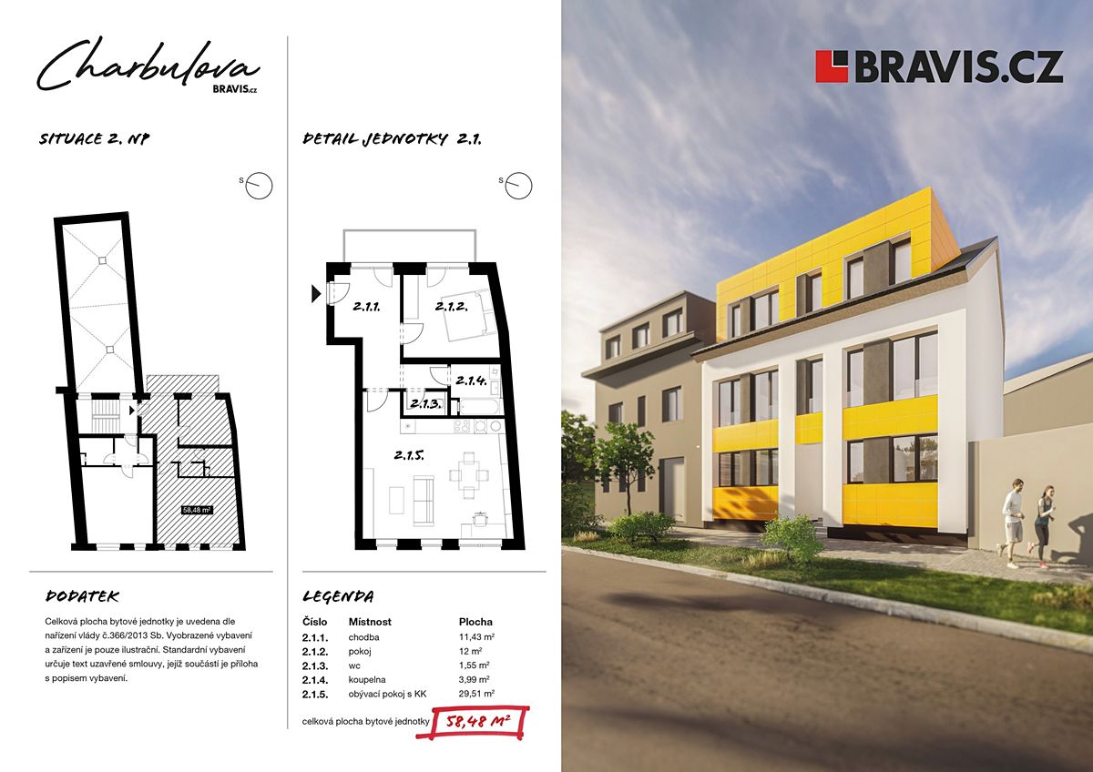 Prodej bytu 2+kk 65 m² – fotografie 5