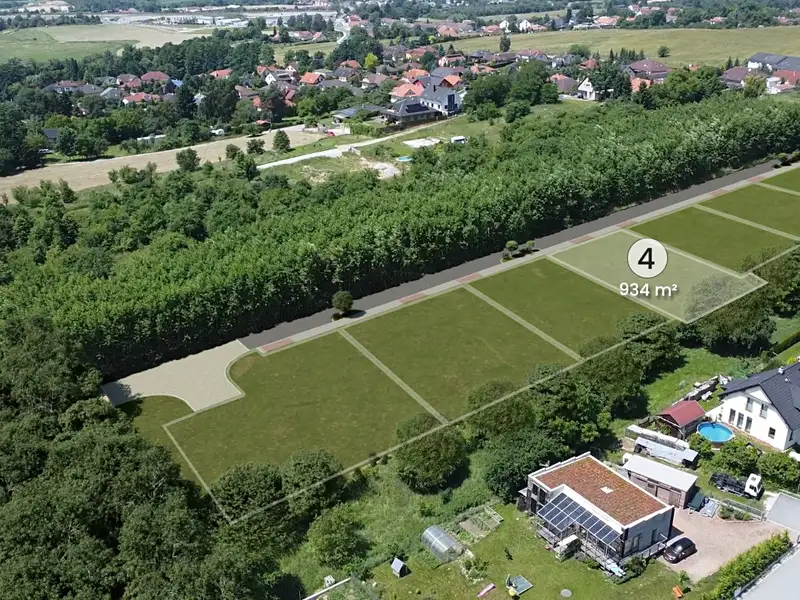 Prodej stavebního pozemku 910 m², Srubec – náhled fotky 1