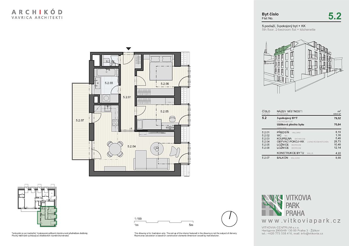 Prodej bytu 3+kk 71 m² – fotografie 4