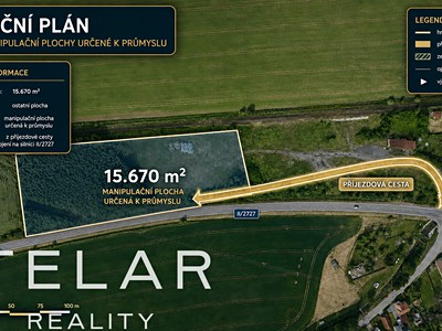 Prodej  komerčního pozemku 15 670 m²
