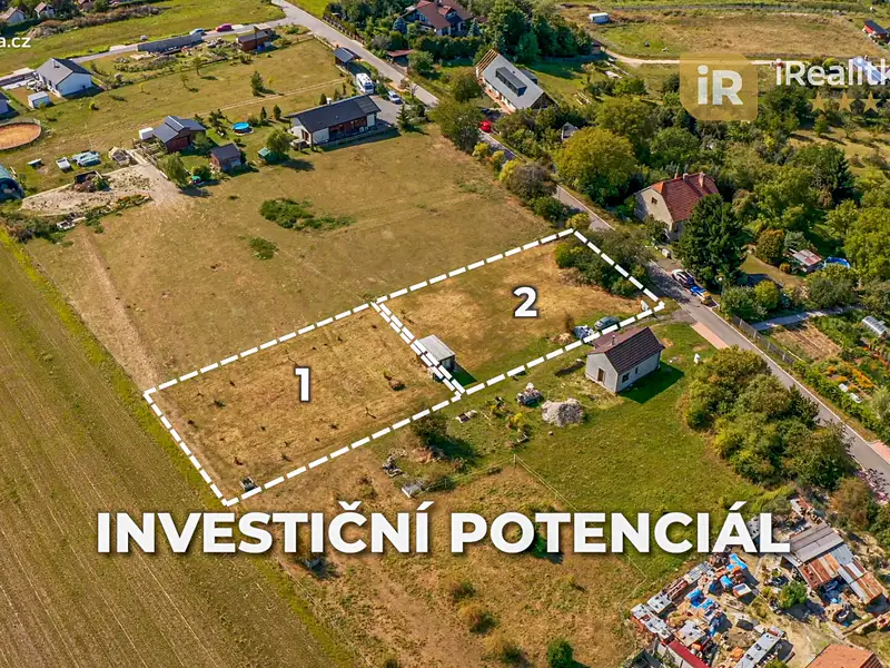 Prodej stavebního pozemku 1910 m², Charvatce – náhled fotky 2