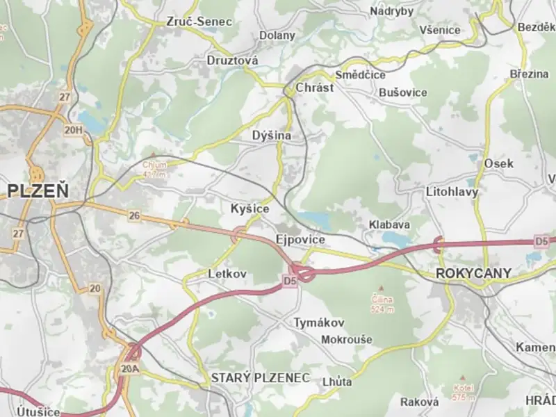 Prodej pole 7230 m², Rokycany – náhled fotky 3