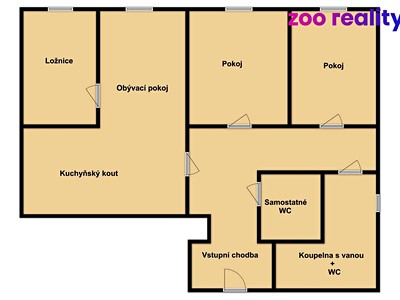 Prodej bytu 4+kk 71 m²