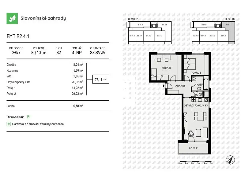 Prodej bytu 3+kk 80 m², Olomouc – náhled fotky 3
