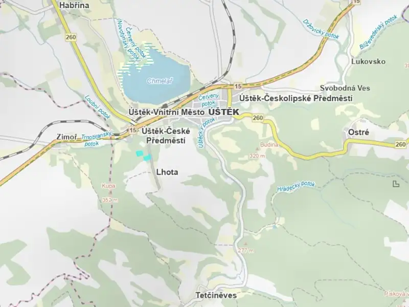 Prodej lesa 11410 m², Úštěk – náhled fotky 3