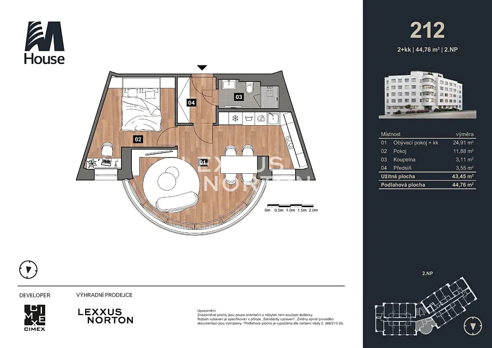 Prodej bytu 2+kk 45 m² - Widok 6