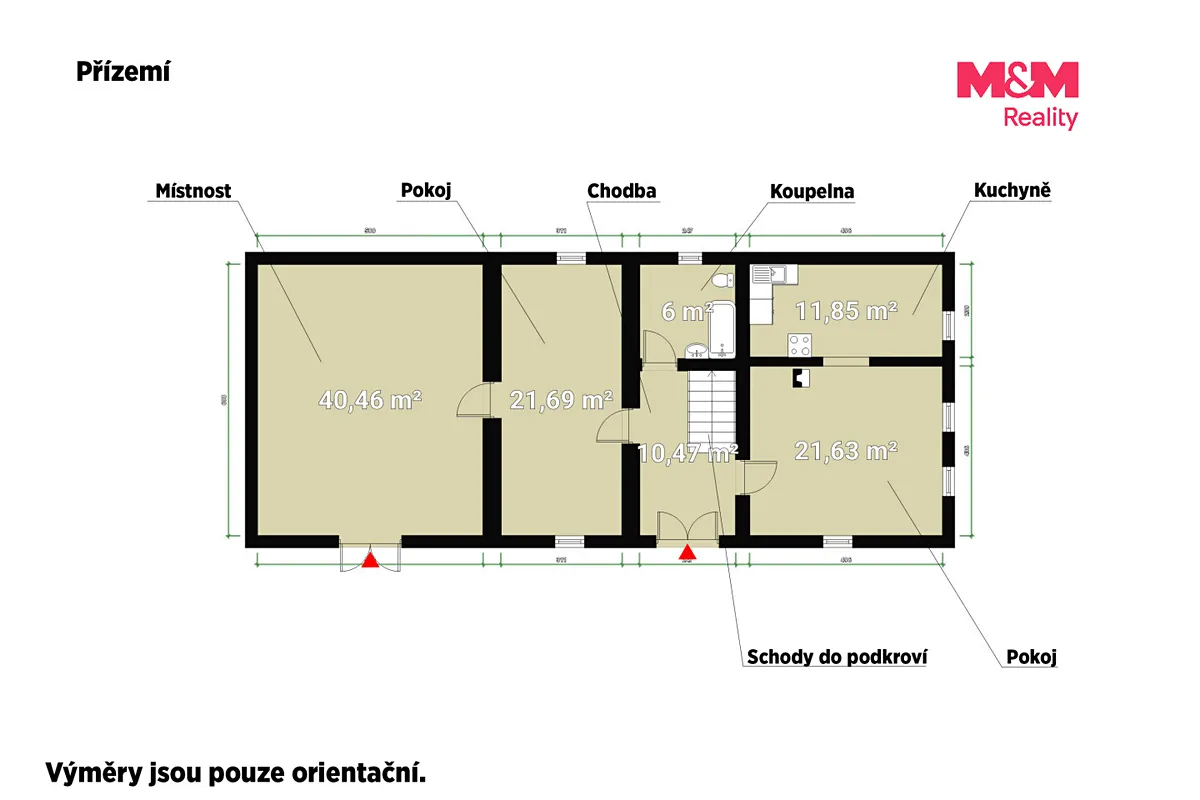 Prodej rodinného domu 72 m², pozemek 1880 m² – další