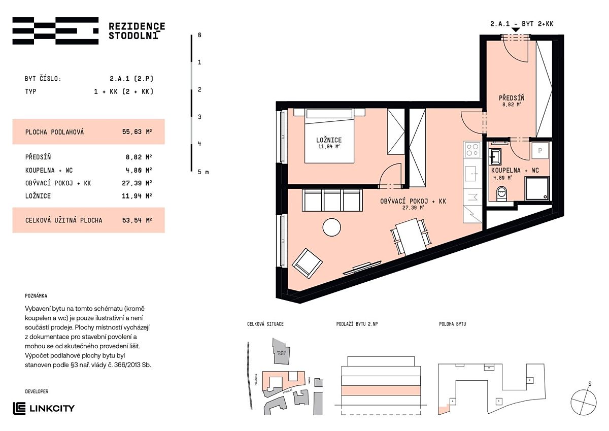 Prodej bytu 2+kk 54 m² – fotografie 3