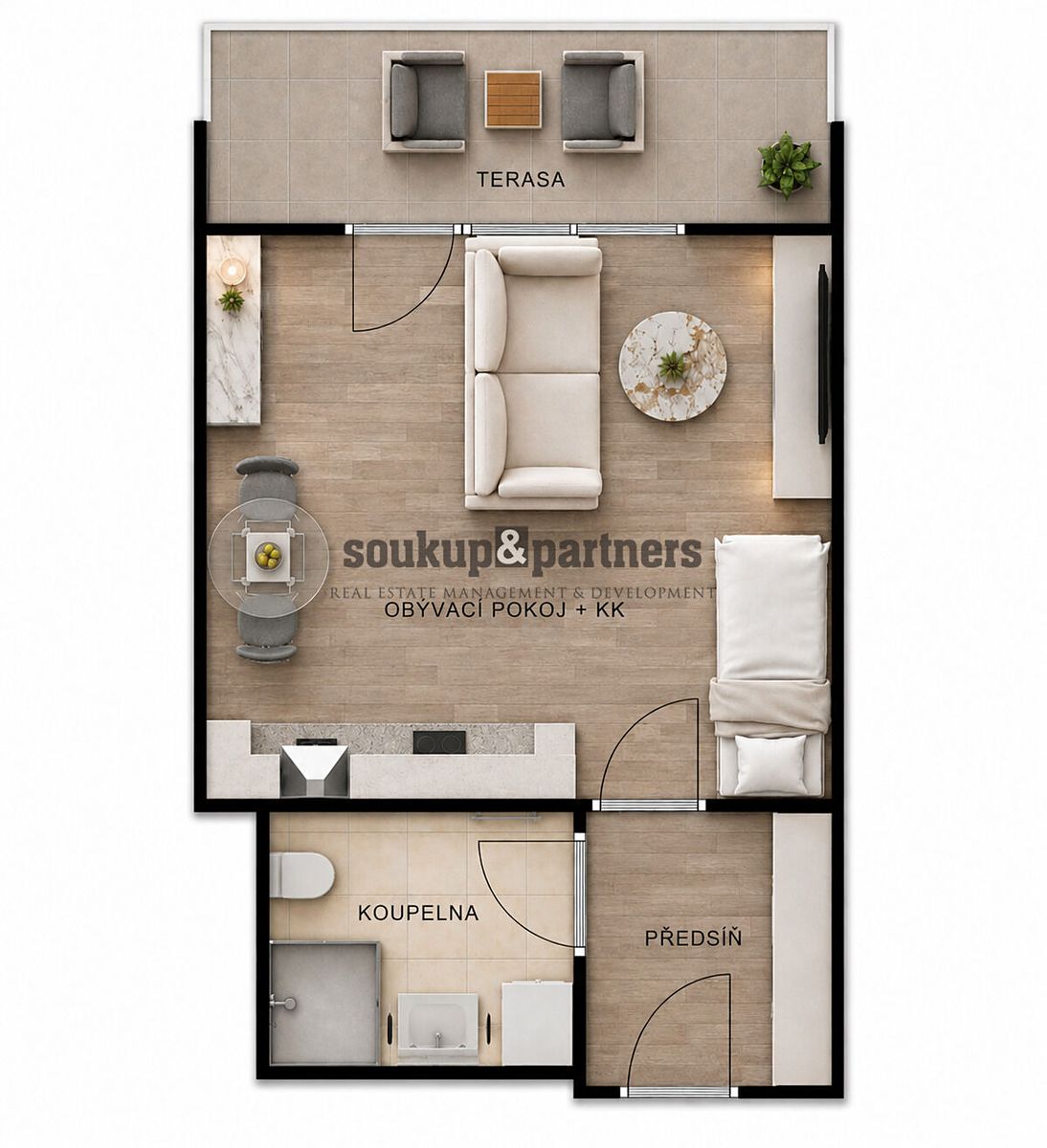 Prodej bytu 1+kk 32 m² – fotografie 3