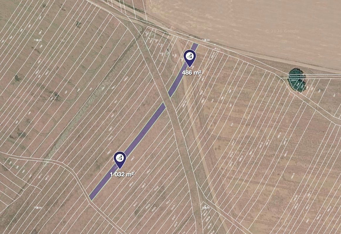 Prodej pole 1518 m²