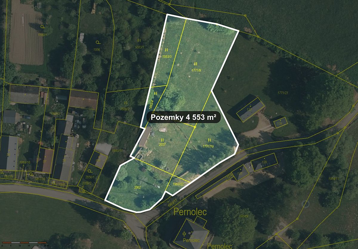 Prodej stavebního pozemku 4553 m²