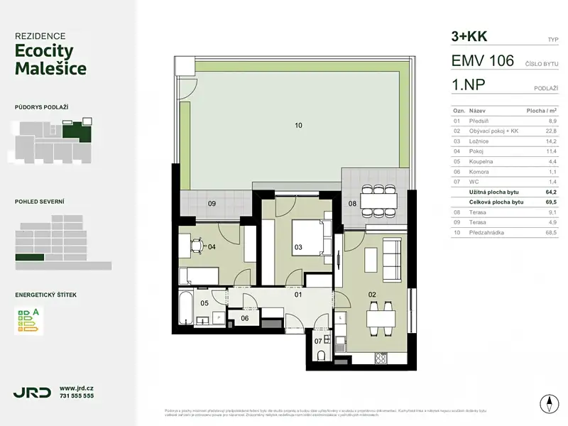 Prodej bytu 3+kk 70 m², Praha – náhled fotky 2