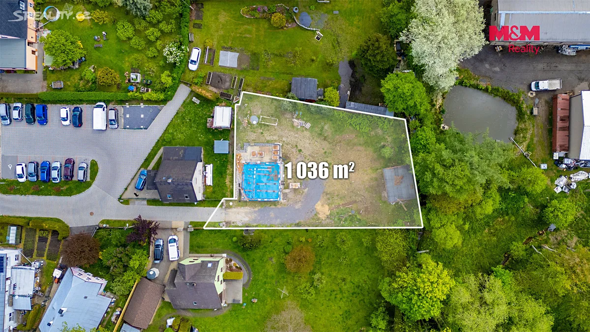 Prodej stavebního pozemku 1036 m² - Widok 2