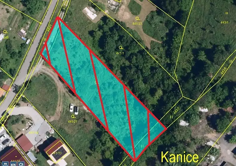 Prodej stavebního pozemku 2156 m², Kanice – náhled fotky 3